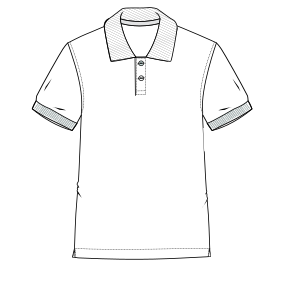 Fashion sewing patterns for MEN T-Shirts Polo Lac 7412